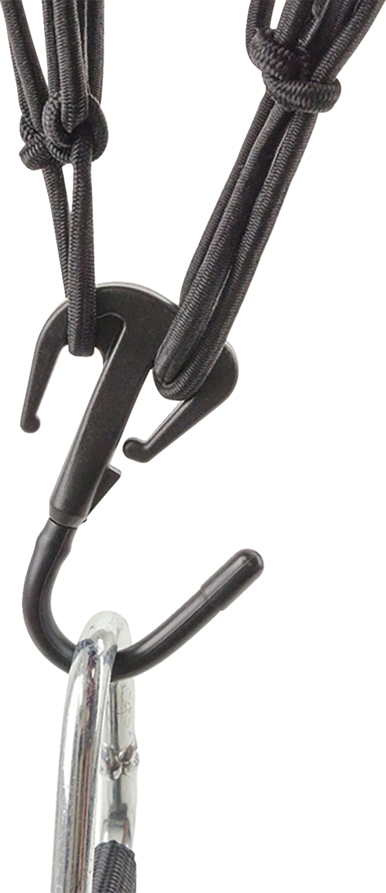 MOOSE OFFROAD Cargo Net - Adjustable - 15" x 15" - Black 50152-NM