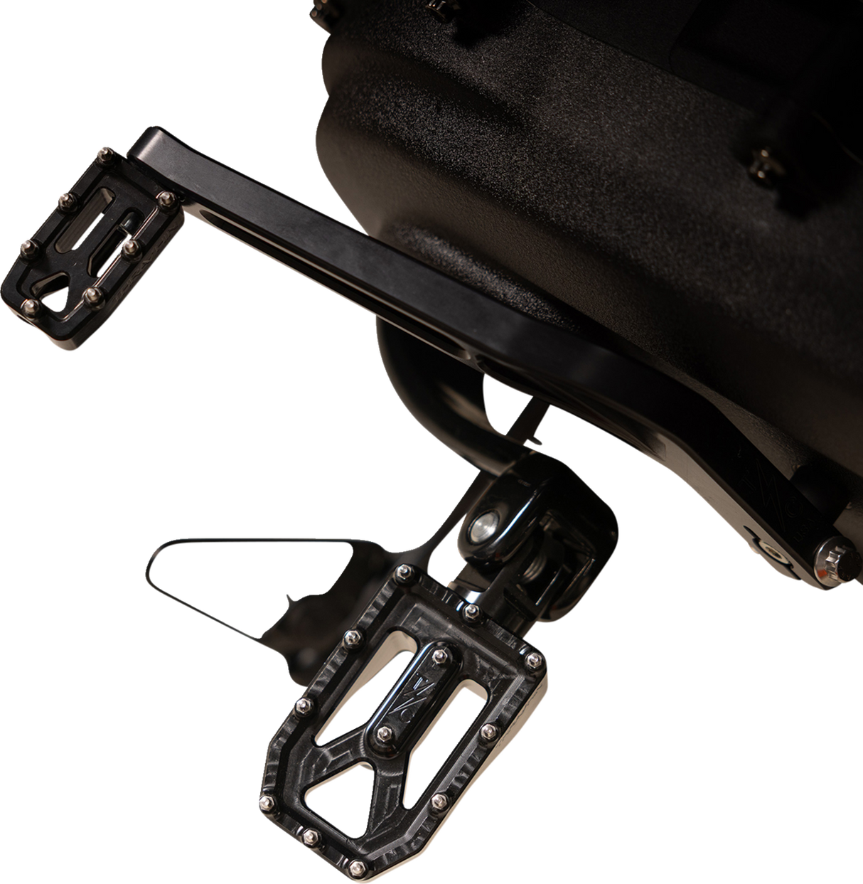 THRASHIN SUPPLY CO. Aggressor Foot Pegs - Rear - Black - HD '72-'25 TSC-2022-1-D