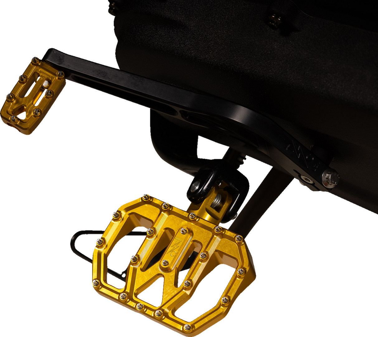 THRASHIN SUPPLY CO. Mini Aggressor Floorboards - Gold - Rear TSC-2031-5-D