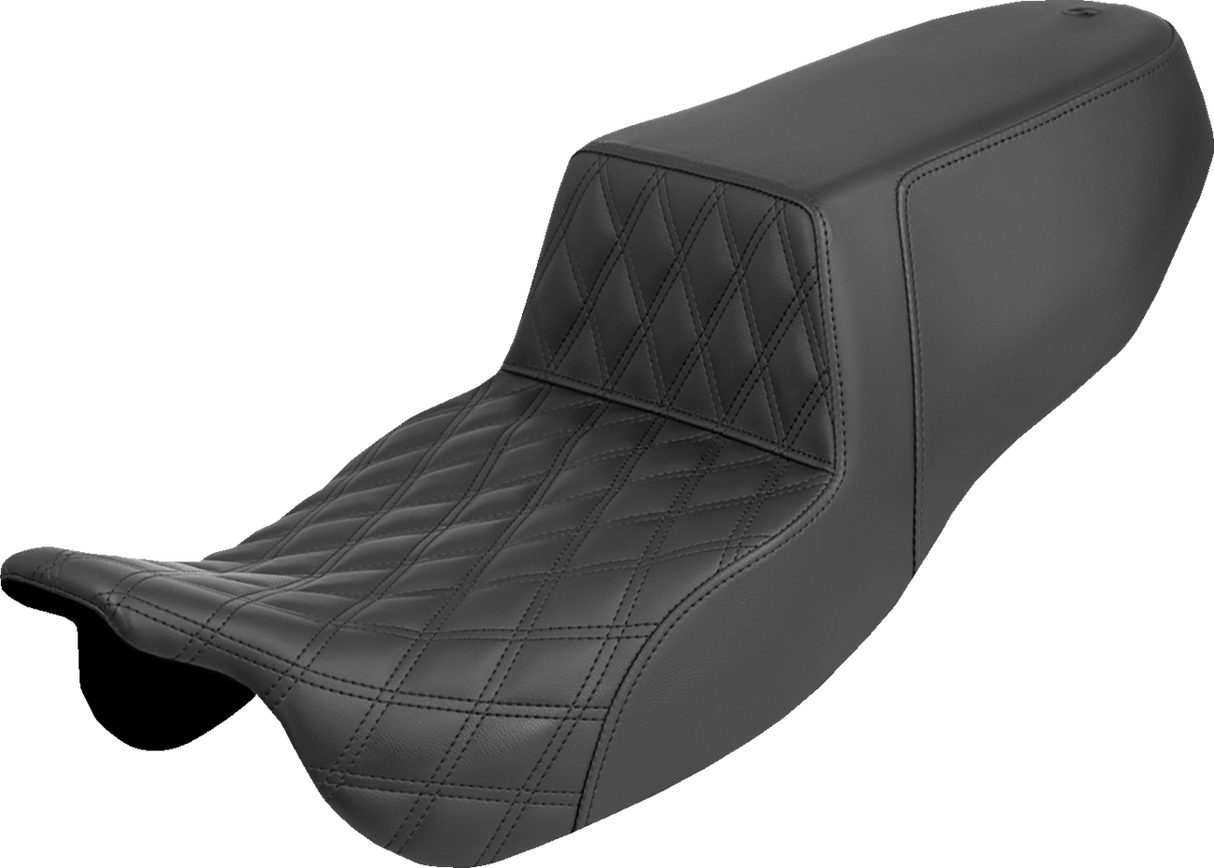 SADDLEMEN Step-Up Seat - Front Lattice Stitch - FLRT/FLTRT '15-'25 815-07-172