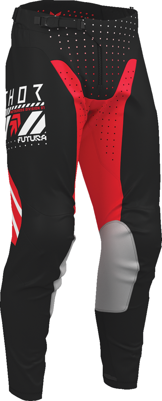 THOR Launchmode Futura Pants - Black/Red - US 38 2901-12290