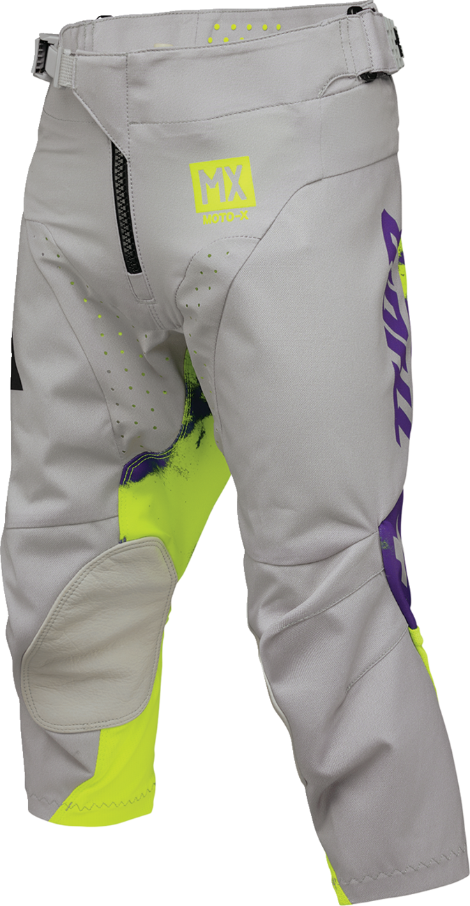 THOR Youth Launchmode Bleach Pants - Gray/Acid - US 18 2903-2615