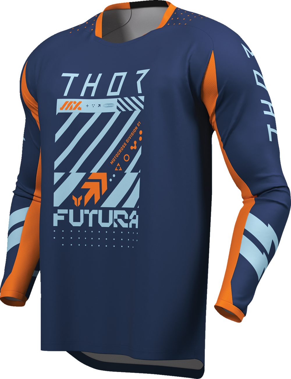 THOR Launchmode Futura Jersey - Navy/Orange - Medium 2910-8425