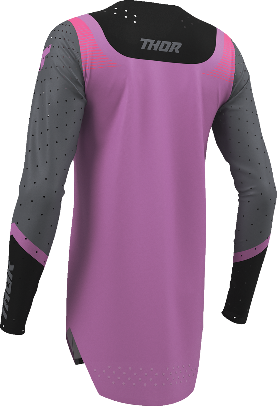 THOR Women's Sportmode Velocity Jersey - Black/Orchid - Medium 2911-0332