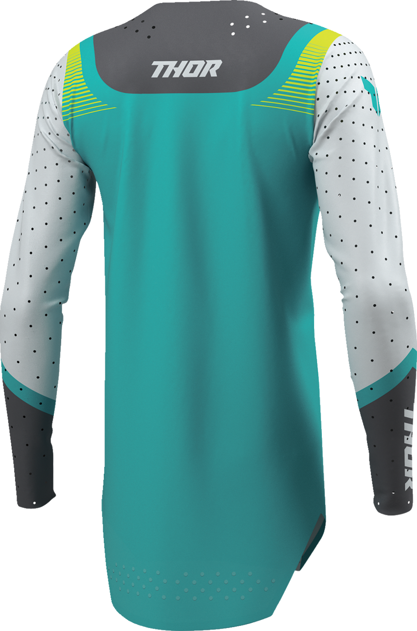 THOR Women's Sportmode Velocity Jersey - Gray/Aqua - XS 2911-0335