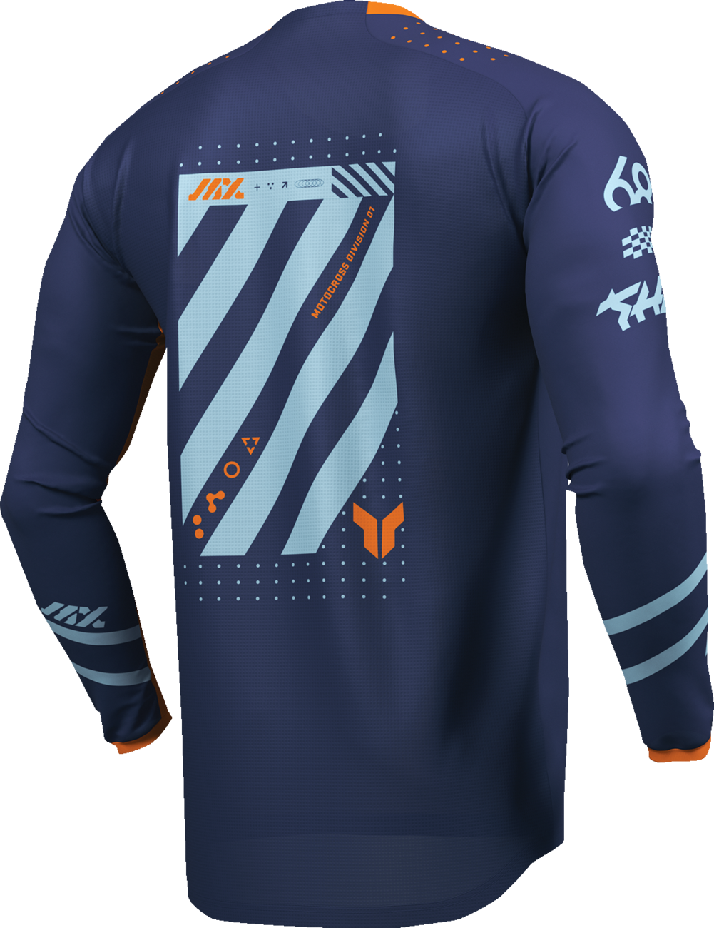 THOR Youth Launchmode Futura Jersey - Navy/Orange - XS 2912-2597