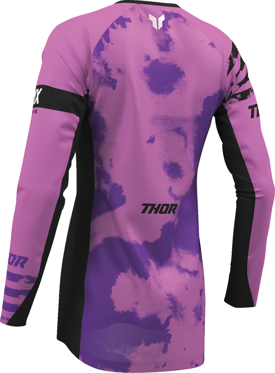 THOR Women's Launchmode Bleach Jersey - Black/Orchid - Medium 2911-0342