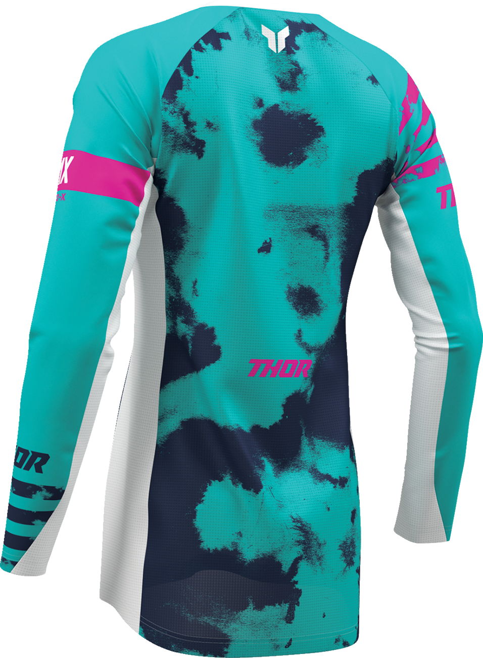 THOR Women's Launchmode Bleach Jersey - White/Aqua - Medium 2911-0347