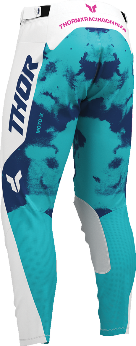 THOR Launchmode Bleach Pants - White/Aqua - US 40 2901-12318