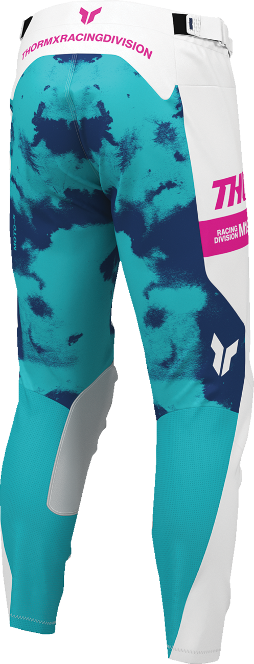 THOR Launchmode Bleach Pants - White/Aqua - US 40 2901-12318
