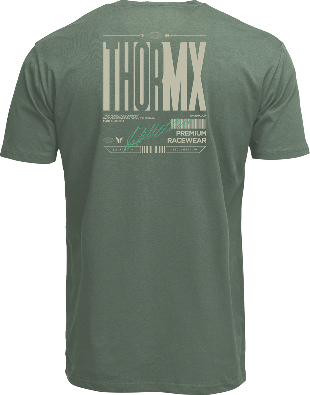THOR Signature T-Shirt - Olive - 2XL 3030-25136