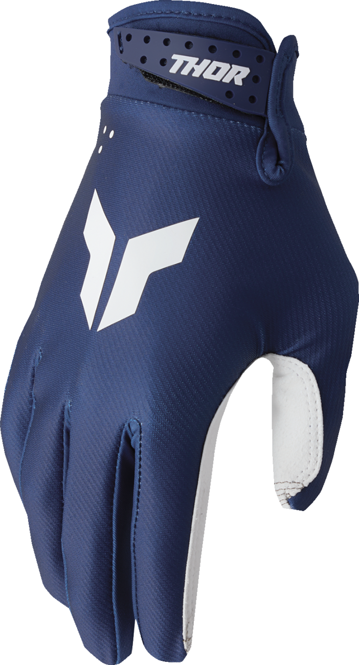 THOR Youth Launchmode Split Gloves - Navy - 2XS 3332-1948
