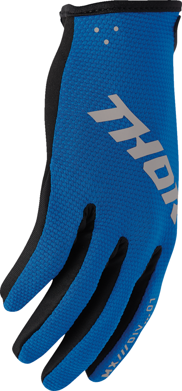 THOR Ridemode Static Gloves - Blue - Large 3330-8346