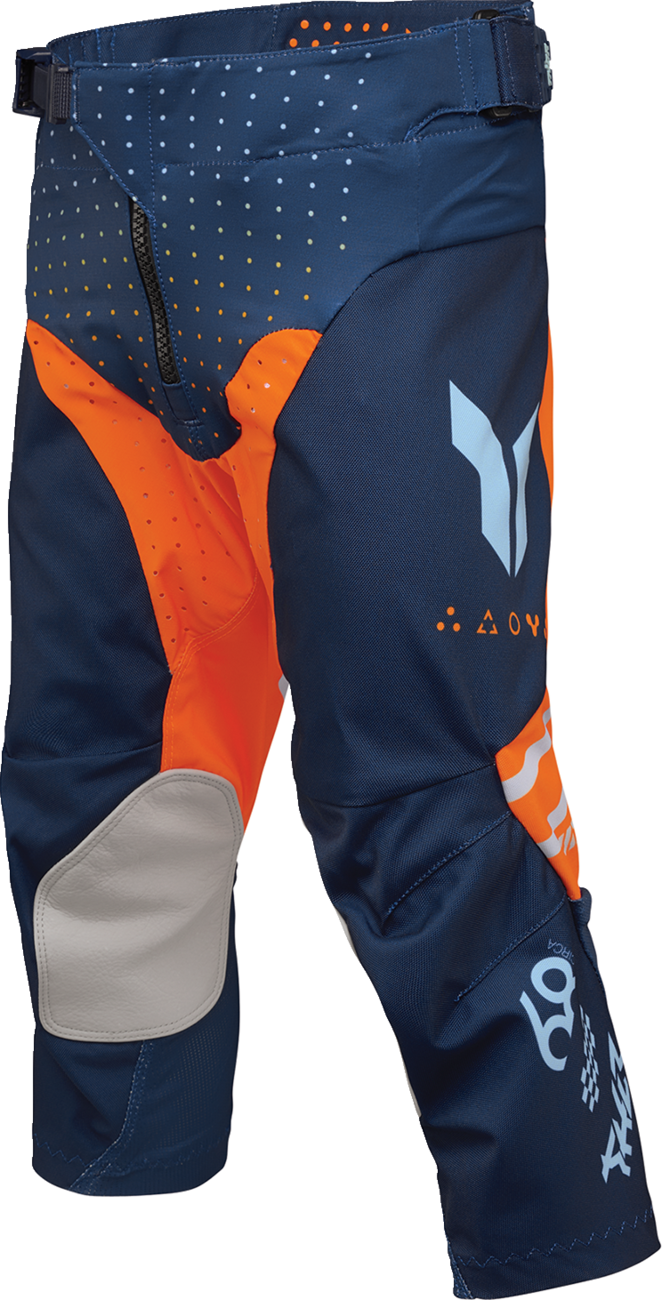THOR Youth Launchmode Futura Pants - Navy/Orange - US 20 2903-2610