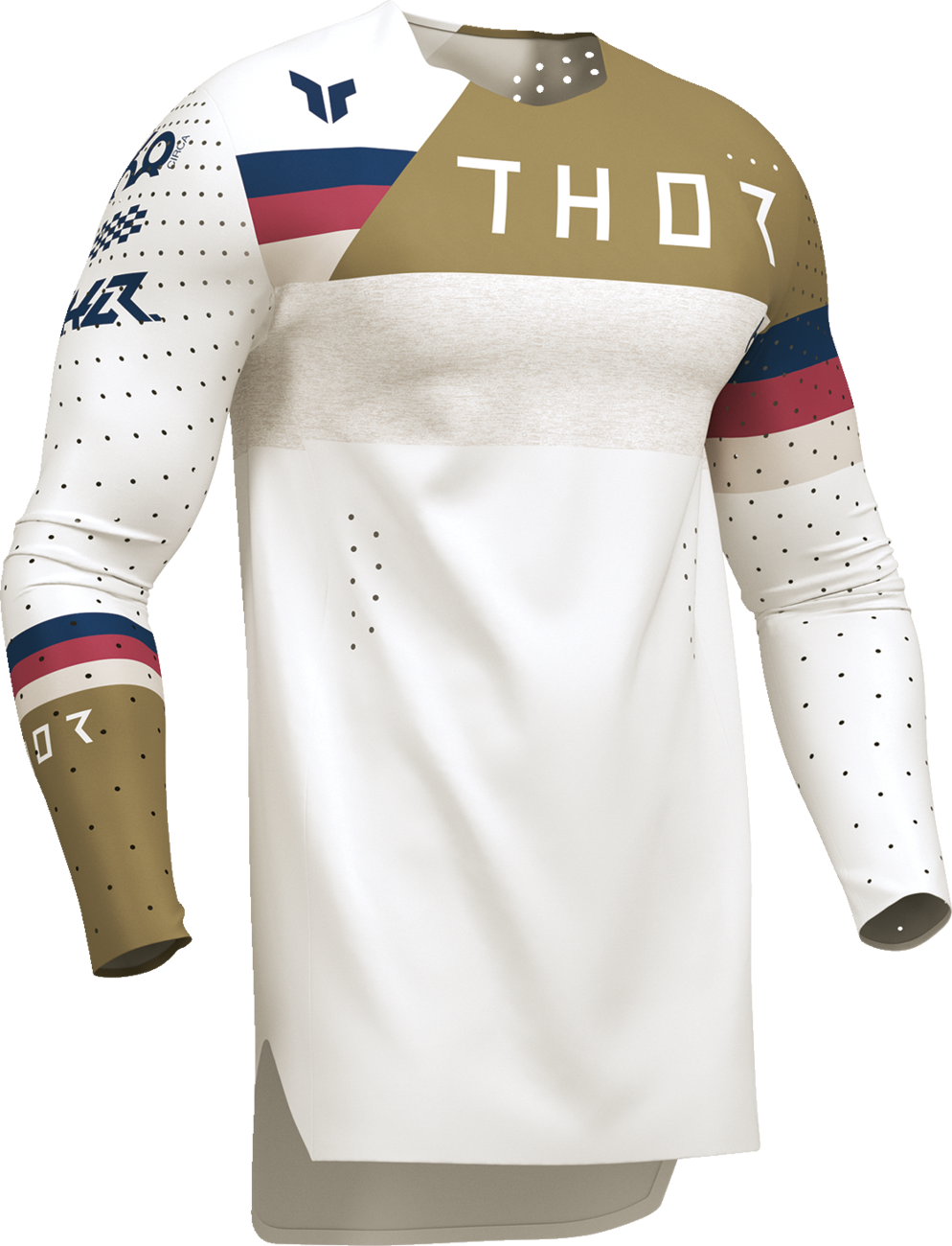 THOR Sportmode League Jersey - White/Copper - Small 2910-8364