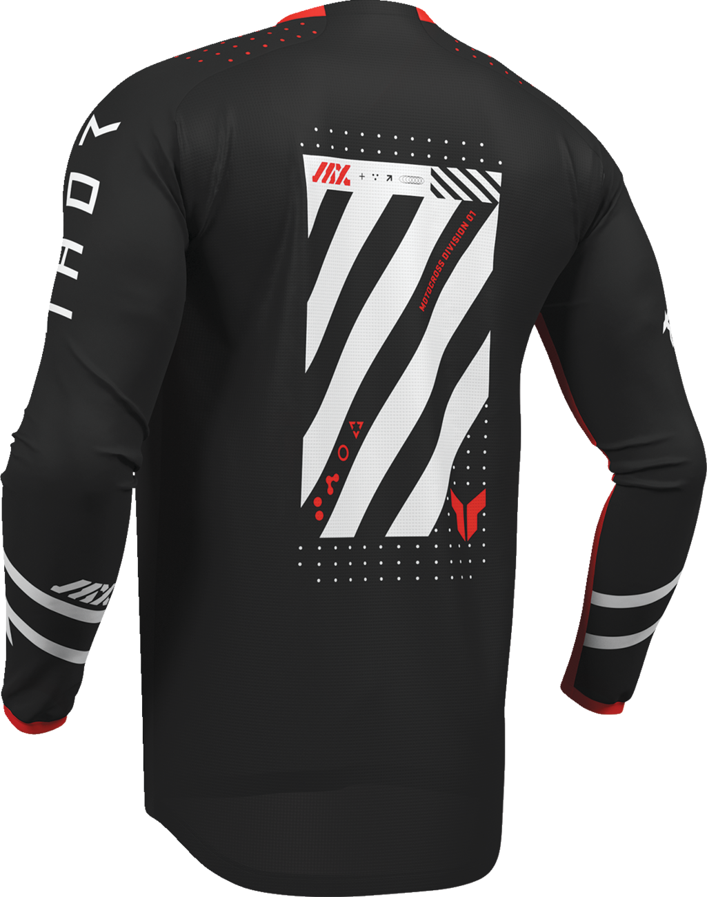THOR Launchmode Futura Jersey - Black/Red - Medium 2910-8413
