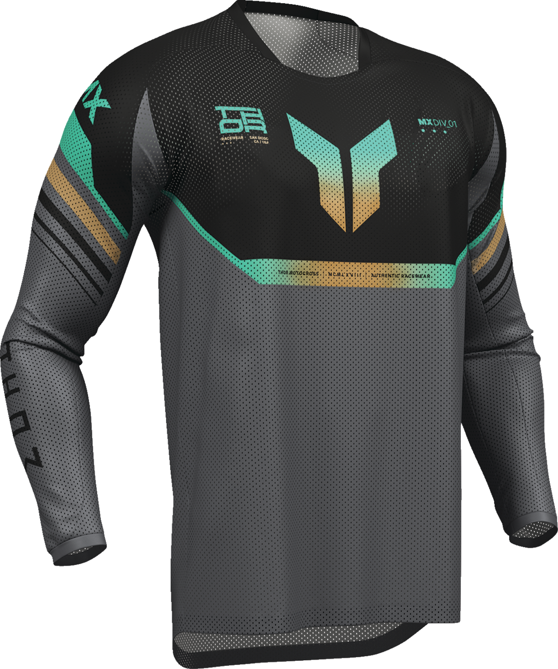 THOR Launchmode Air Raptor Jersey - Black/Charcoal - Medium 2910-8431