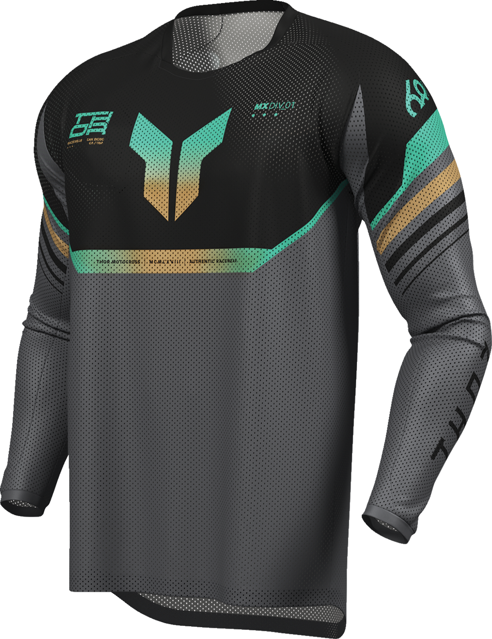 THOR Launchmode Air Raptor Jersey - Black/Charcoal - Medium 2910-8431