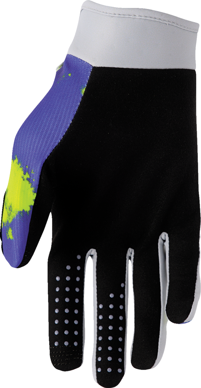 THOR Launchmode Bleach Gloves - Gray/Acid - Medium 3330-8321