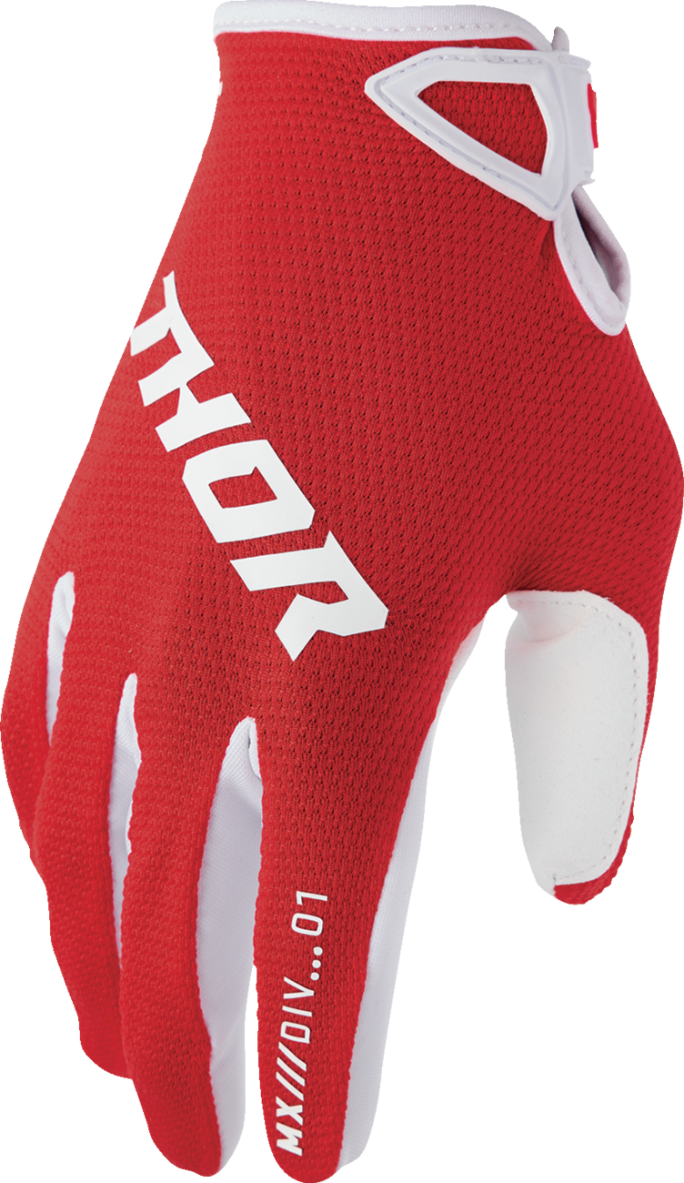 THOR Ridemode Static Gloves - Red - Small 3330-8338