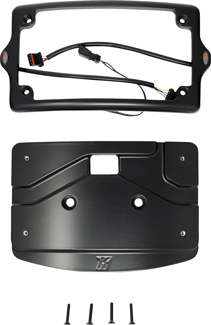 KODLIN USA 3-in-1 Mount Kit - License Plate - Cureved - Black KUS20302
