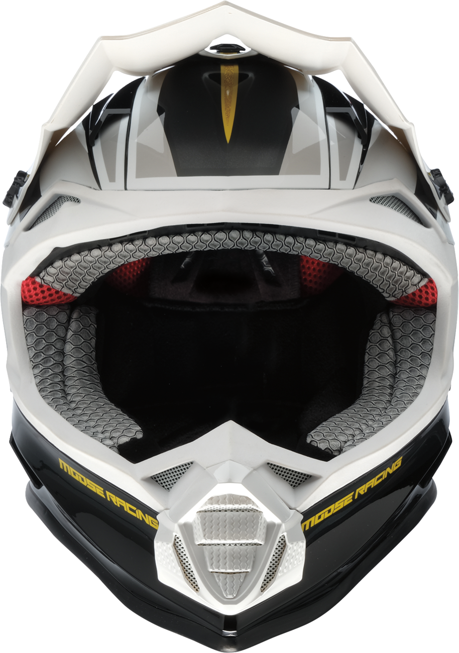 MOOSE OFFROAD MR3 Helmet - F.A.F. - White/Black/Gold - XL 0110-8931