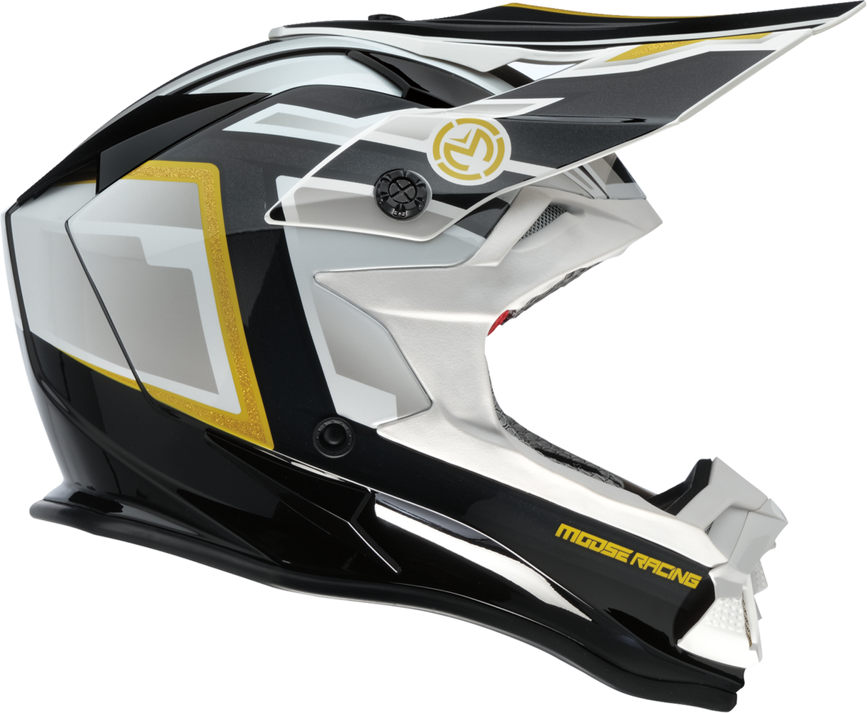 MOOSE OFFROAD MR3 Helmet - F.A.F. - White/Black/Gold - 2XL 0110-8932