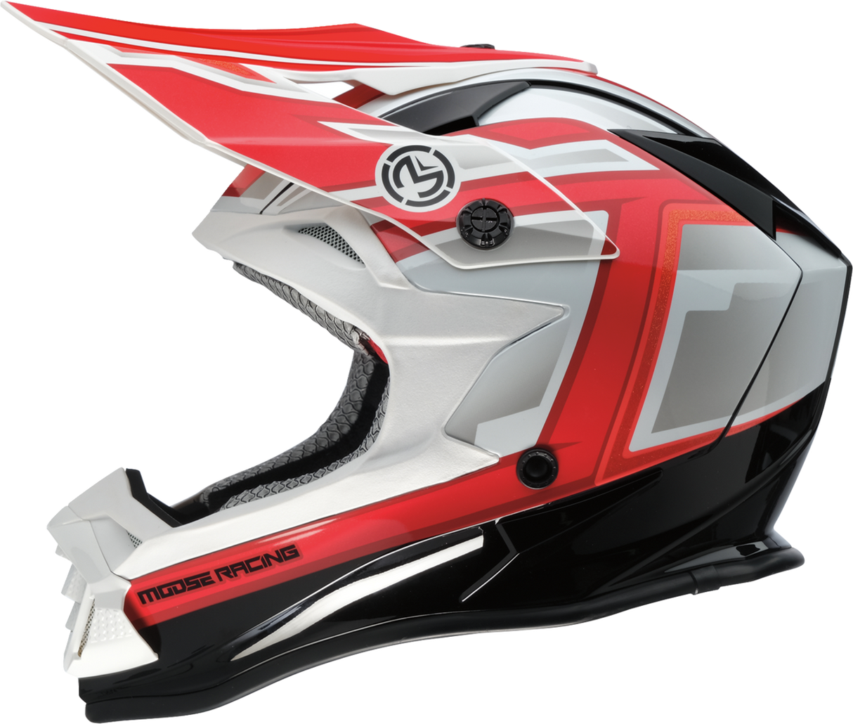 MOOSE OFFROAD MR3 Helmet - F.A.F. - White/Black/Red - XL 0110-8939