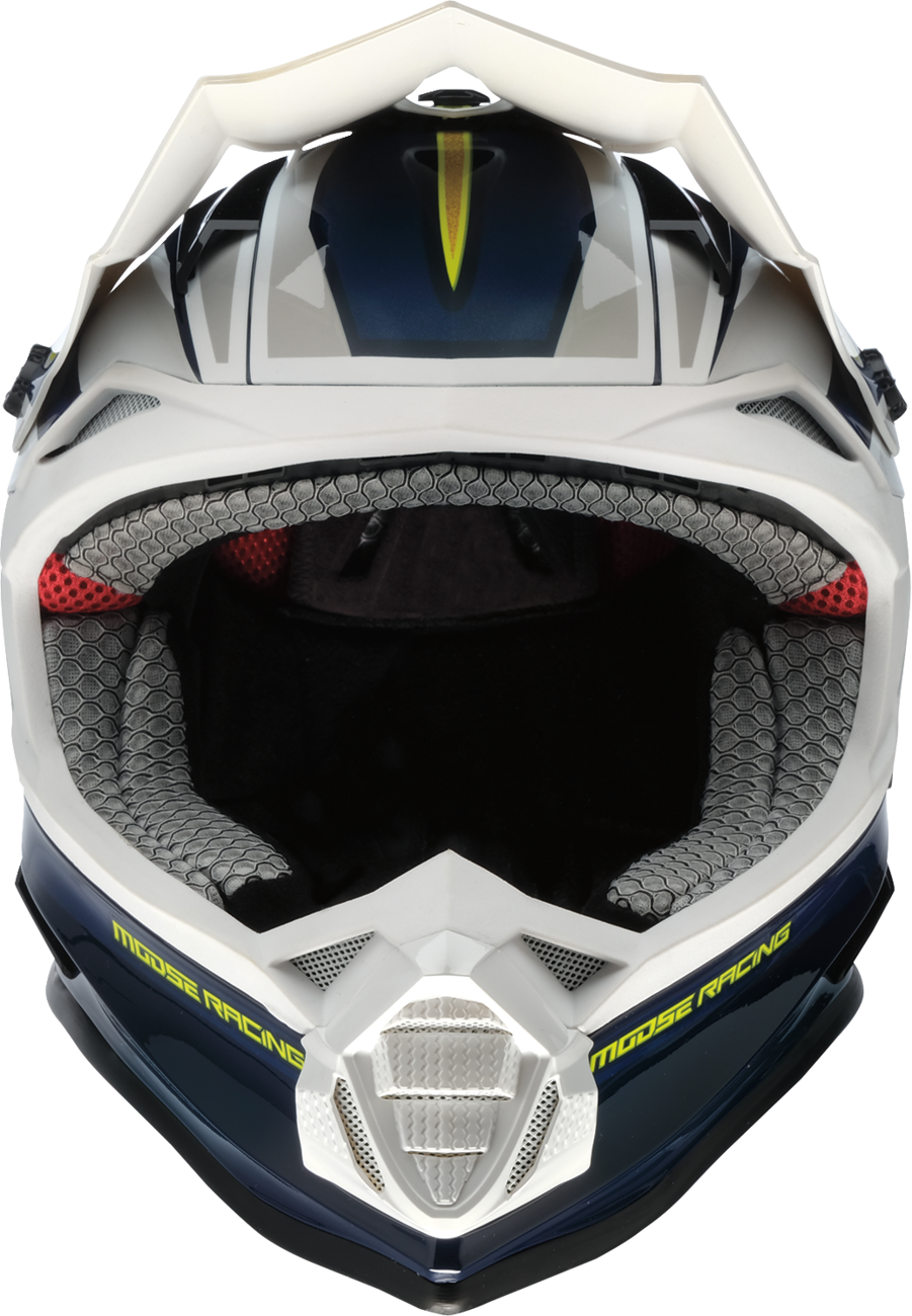MOOSE OFFROAD MR3 Helmet - F.A.F. - White/Navy/Green - Medium 0110-8944