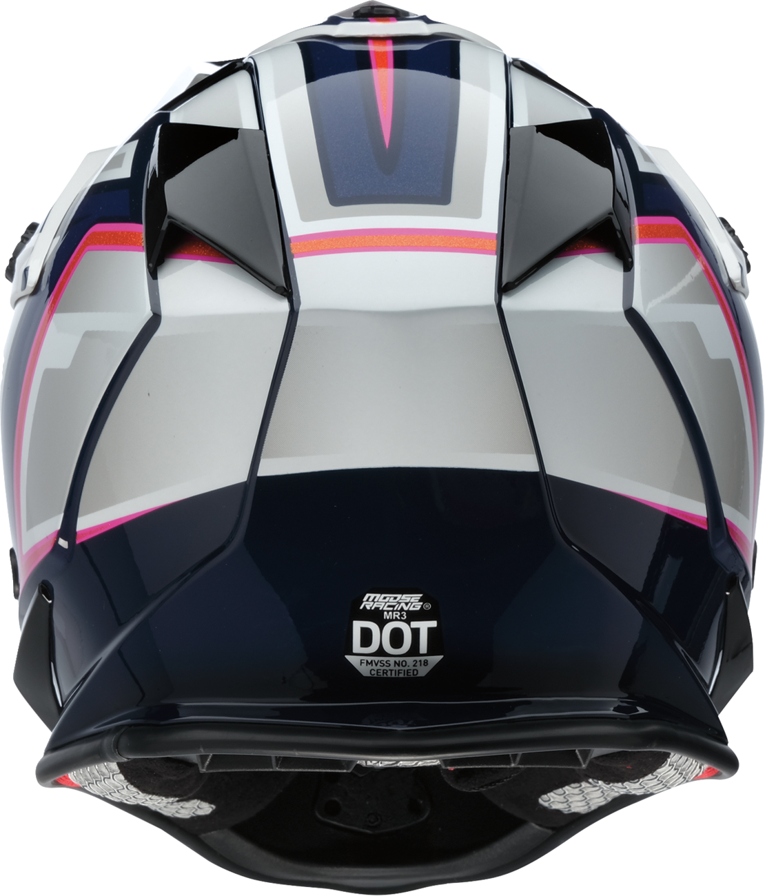 MOOSE OFFROAD MR3 Helmet - F.A.F. - White/Navy/Pink - XL 0110-8951