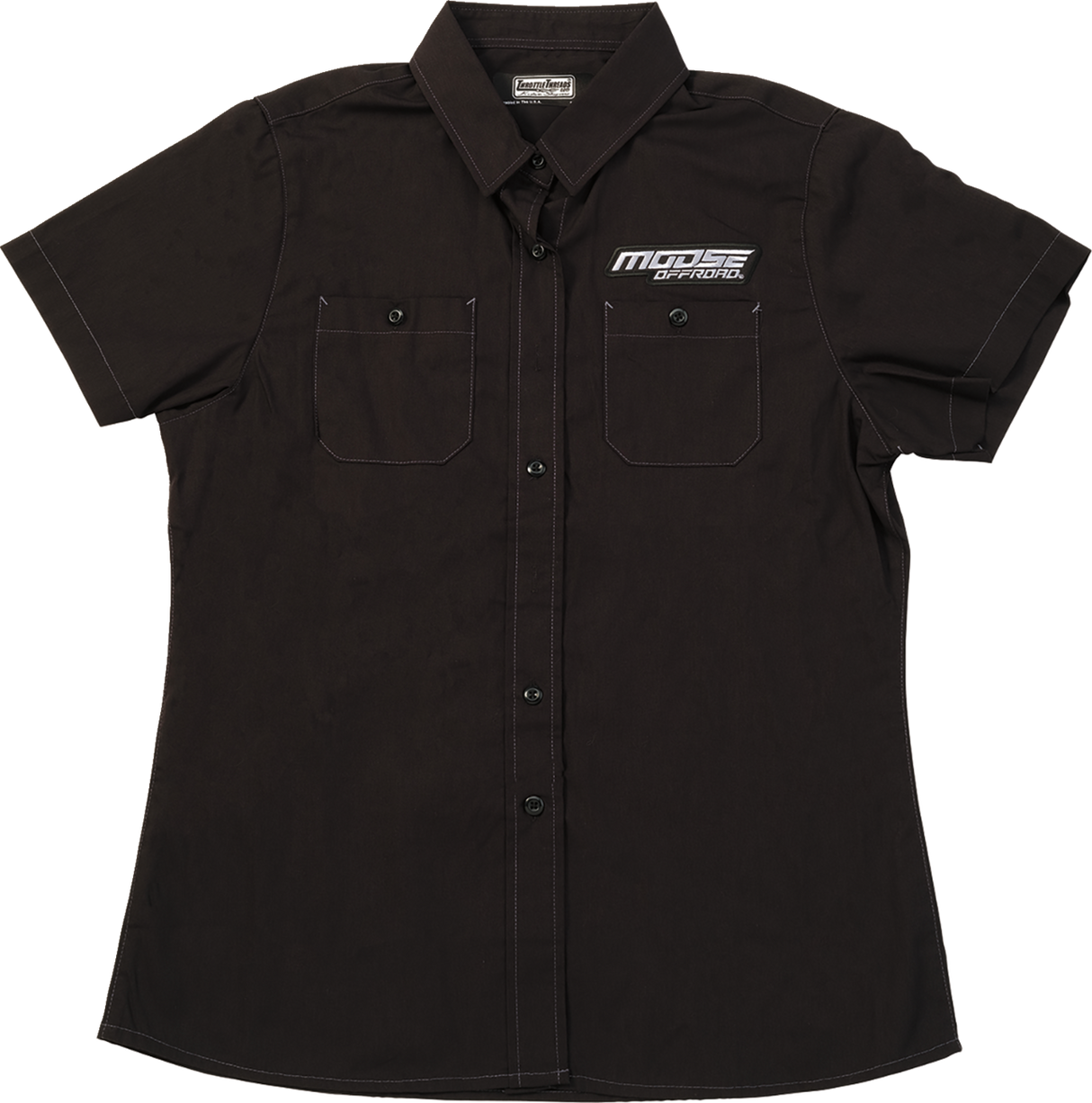 MOOSE OFFROAD Women's Moose Offroad Shop Shirt - Black - XS MRS01S7BCHXSR
