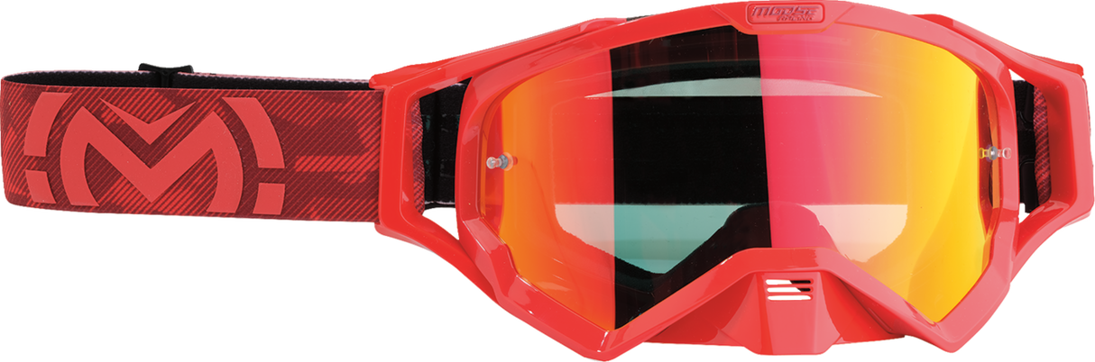 MOOSE OFFROAD XCR Goggle - Red - Red Mirror Lens 2601-3162