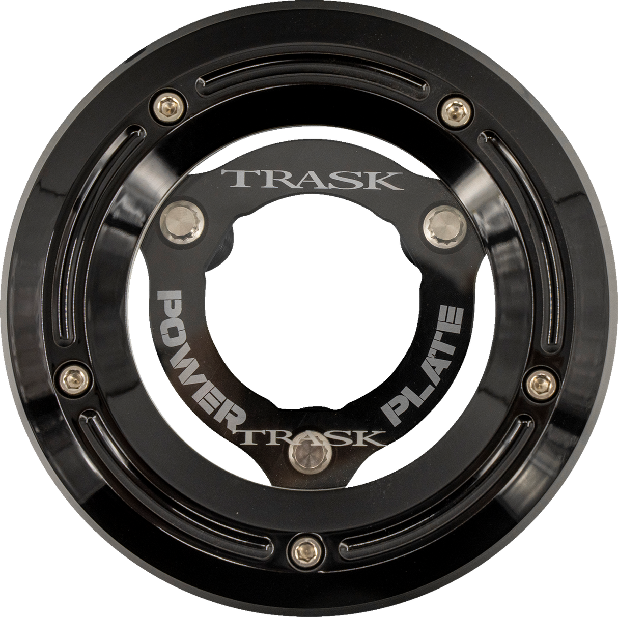 TRASK Derby Cover with Power Plate - Black - Kit - '18-'25 Softail TM-0052-BK-BK