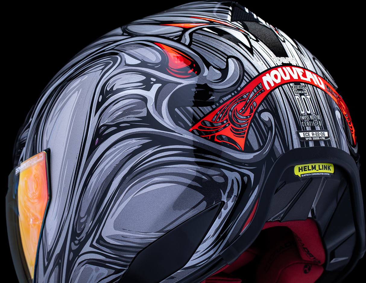 ICON Domain* Helmet - Nouveau - Silver - 3XL 0101-18529