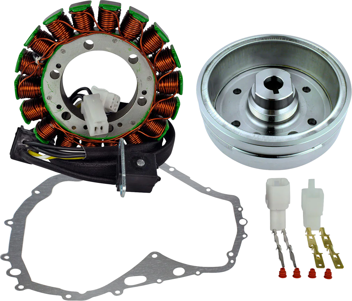 RM STATOR Stator with Crankcase Cover Gasket - Suzuki/Arctic Cat RM23014