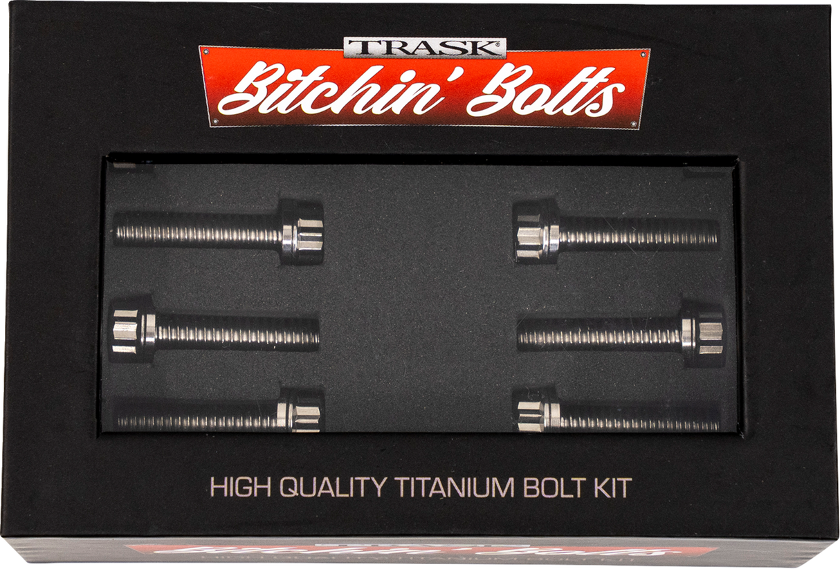TRASK Bitchin' Bolts Hardware Kit - Titanium - M8 - Lifter Block TM-1050-B