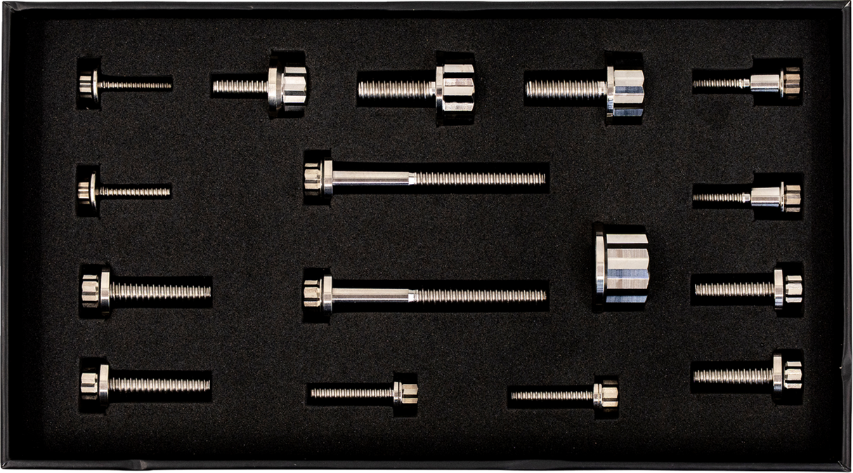 TRASK Bitchin' Bolts Hardware Kit - Titanium - M8 - Peg Mount TM-1050-F