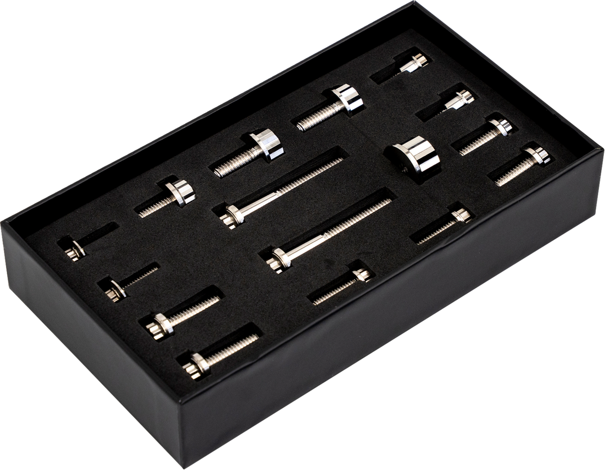 TRASK Bitchin' Bolts Hardware Kit - Titanium - M8 - Peg Mount TM-1050-F