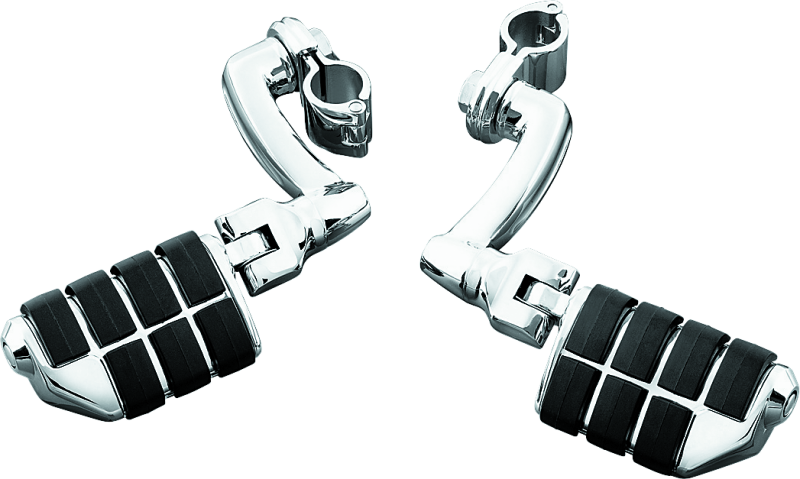 Kuryakyn Longhorn Offset Dually ISO Peg With 1-1/4in Clamp Chrome - Cycle City Outdoors