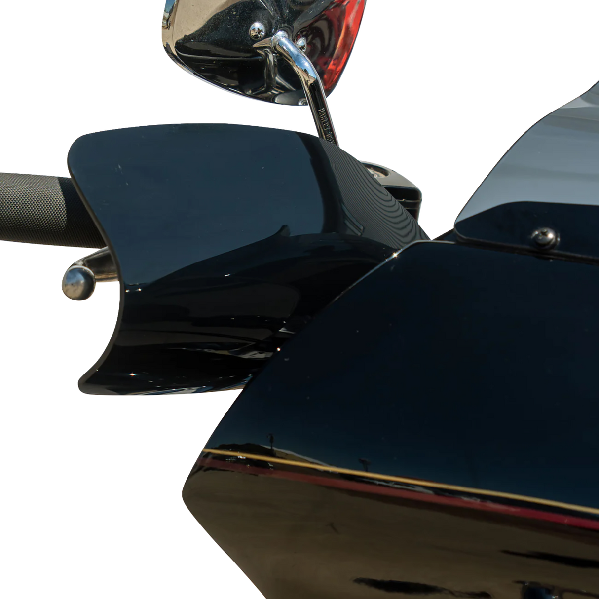 KLOCK WERKS Flare? Handguards - Harley-Davidson Cable Clutch - Black KWS-01-0120-CC