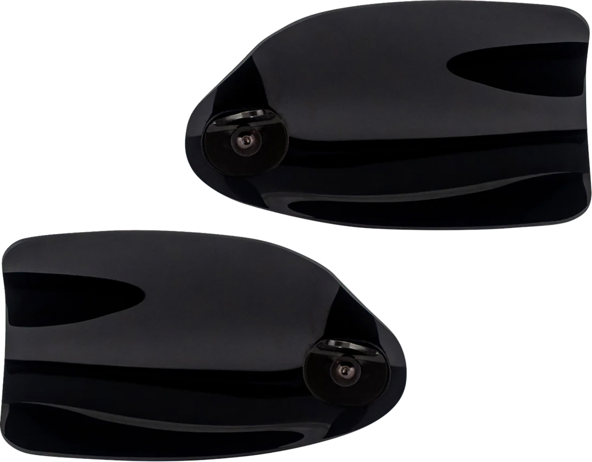 KLOCK WERKS Flare? Handguards - Harley-Davidson Hydraulic Clutch - Black KWS-01-0120-HC