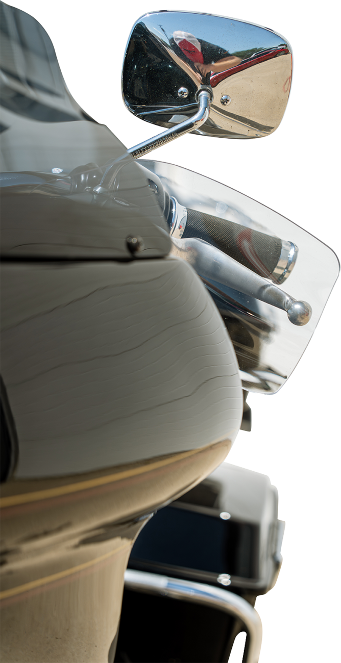 KLOCK WERKS Flare? Handguards - Harley-Davidson Cable Clutch - Clear KWS-01-0121-CC