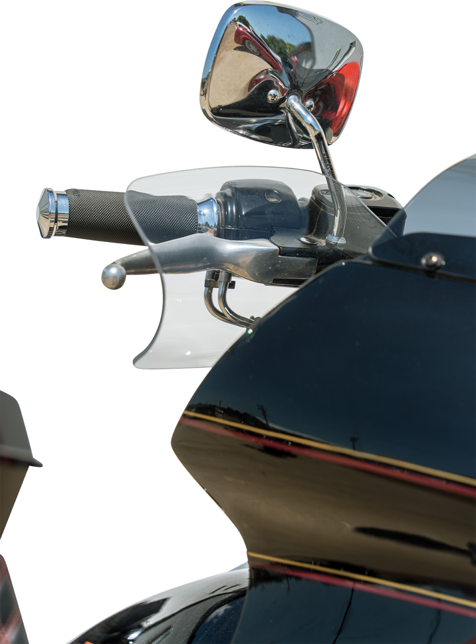 KLOCK WERKS Flare? Handguards - Harley-Davidson Hydraulic Clutch - Clear KWS-01-0121-HC