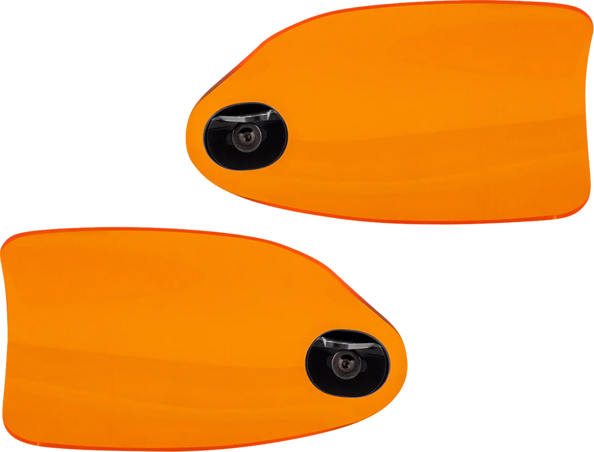 KLOCK WERKS Flare? Handguards - Harley-Davidson Hydraulic Clutch - Orange KWS-01-0130-HC