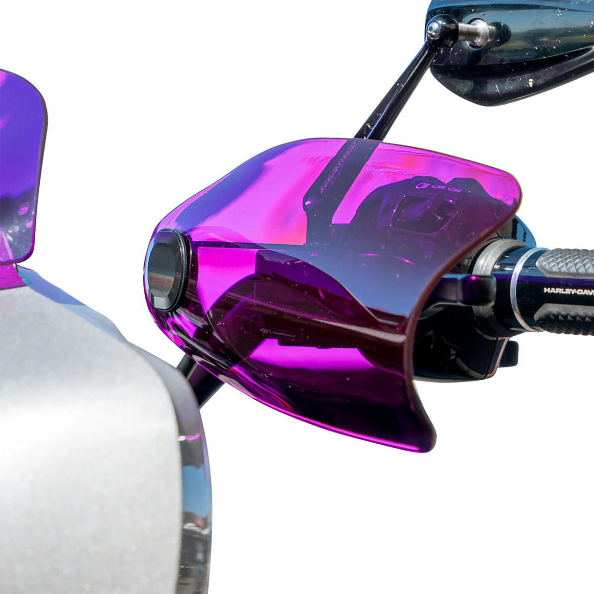 KLOCK WERKS Flare? Handguards - Harley-Davidson Hydraulic Clutch - Purple KWS-01-0134-HC