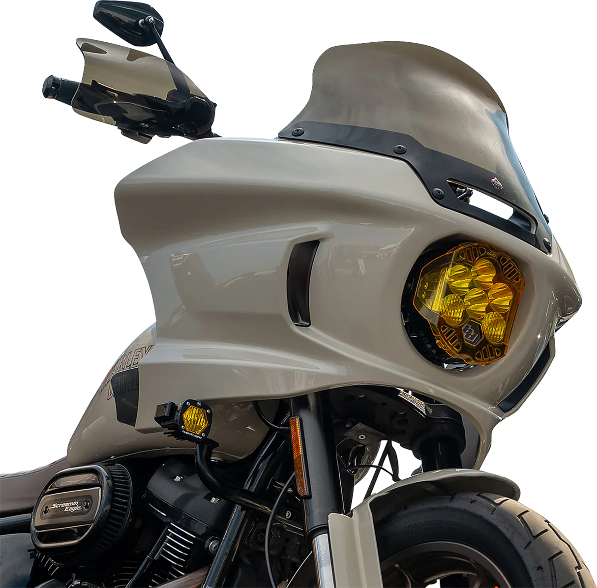 KLOCK WERKS Flare? Handguards - Harley-Davidson Cable Clutch - Bronze KWS-01-0135-CC