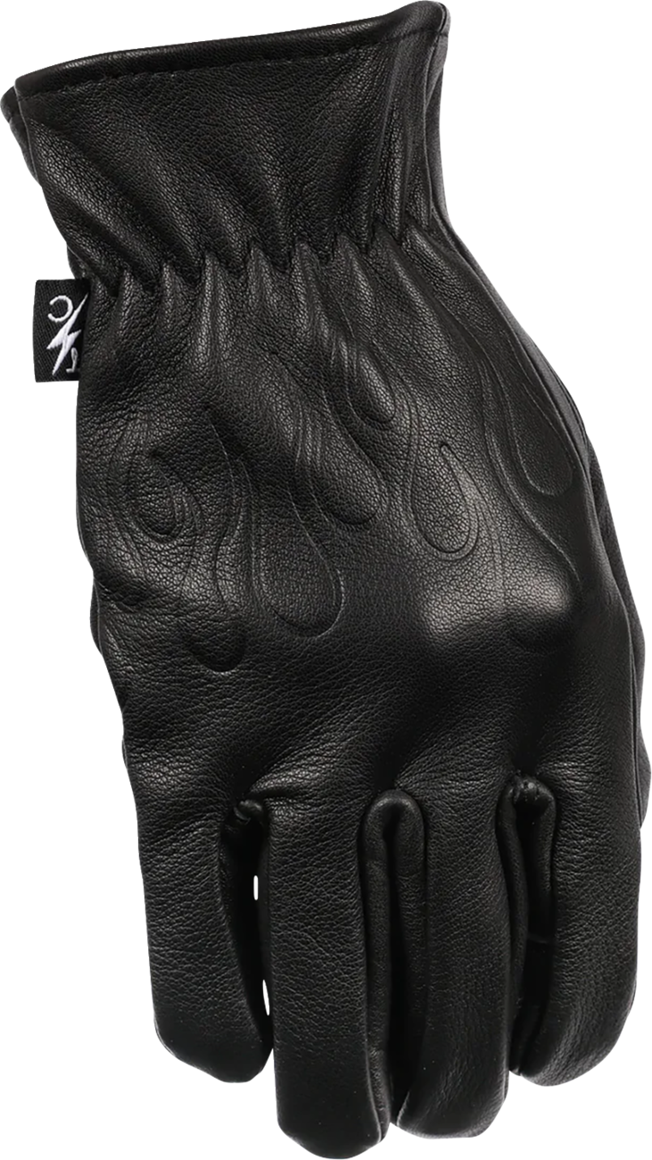THRASHIN SUPPLY CO. Roper Leather Gloves - Black - 2XL TRG-01-12