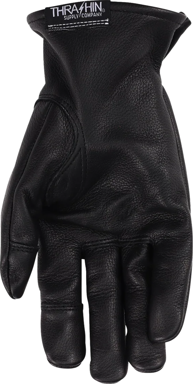 THRASHIN SUPPLY CO. Roper Leather Gloves - Black - 2XL TRG-01-12
