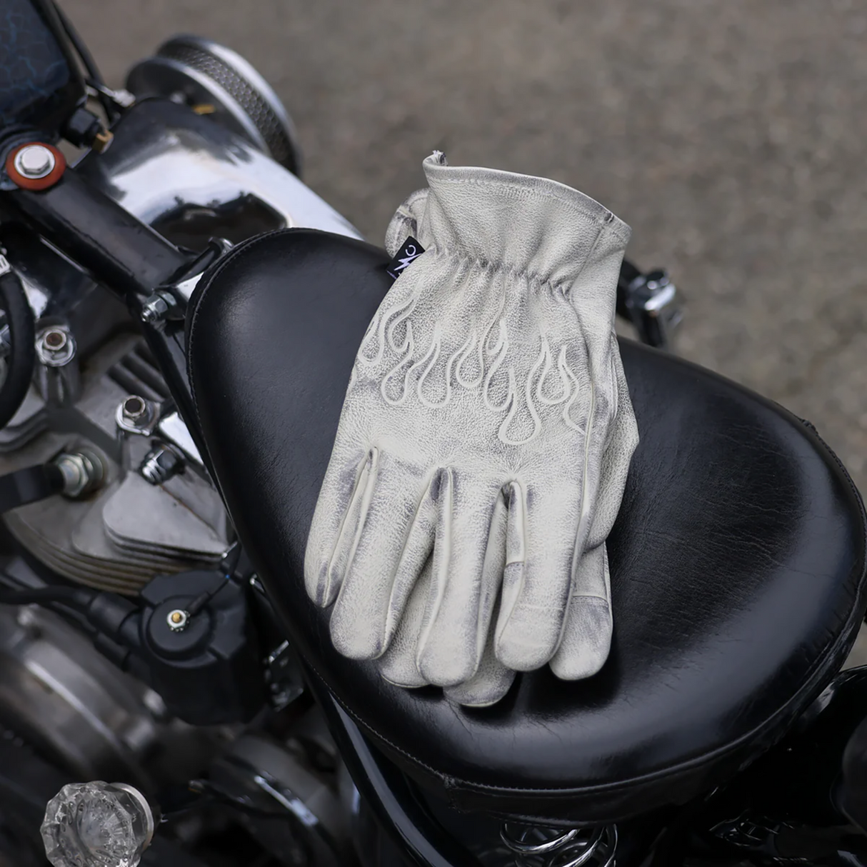 THRASHIN SUPPLY CO. Roper Leather Gloves - Bone White - 3XL TRG-00-13