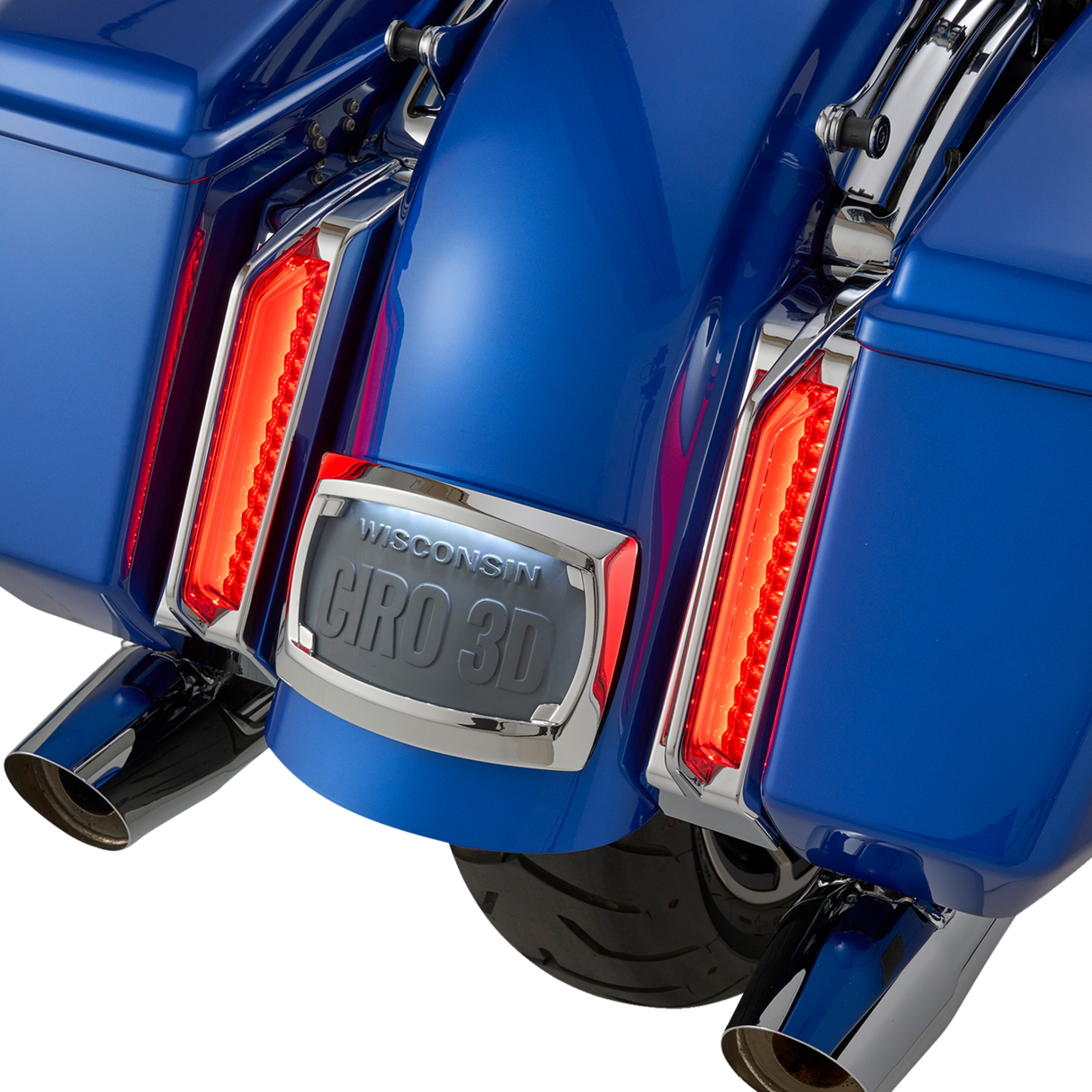CIRO Filler Panel Tail Lights - Smoke Lens - Chrome 42050